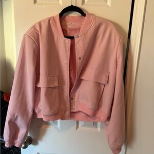 Women's Pink Bomber Jacket